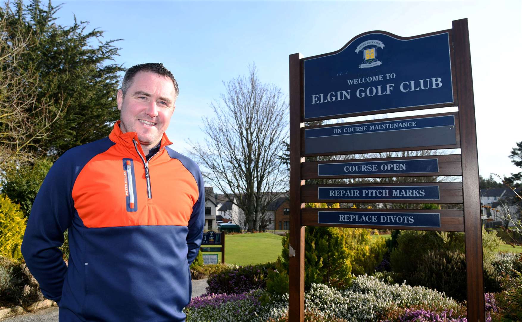 New head professional at Elgin Golf Club, Ross McConnachie ... Picture: Becky Saunderson ..