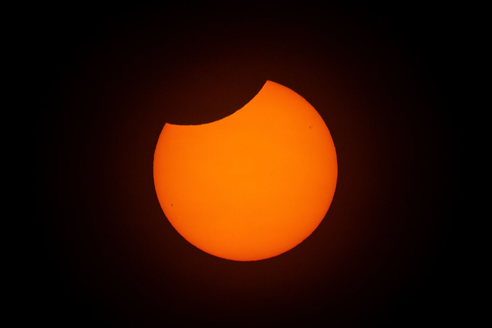 A partial solar eclipse captured by Elgin resident Alan Tough.