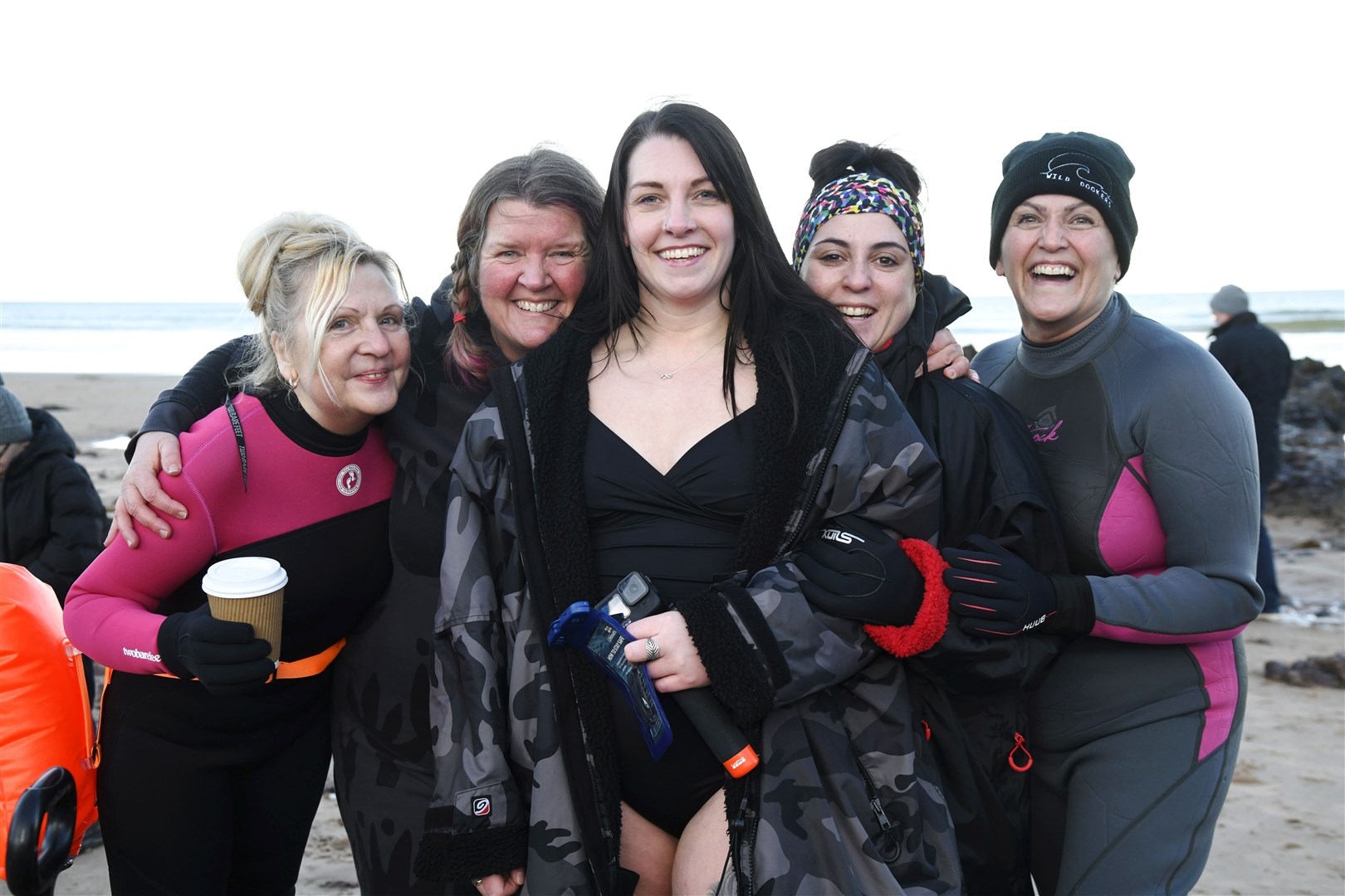 Emma Williams (centre), the founder of the Wild Dookers group. Picture: Beth Taylor