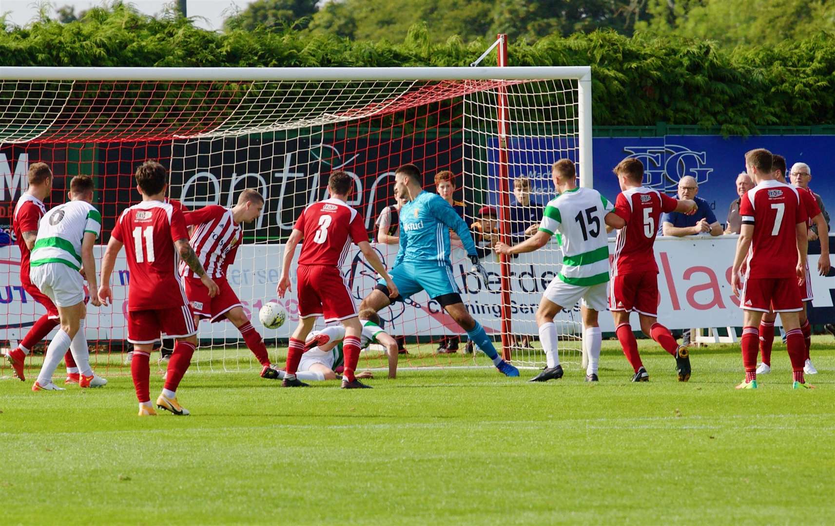 Formartine United and Buckie Thistle met in the Aberdeenshire Cup again. Picture: Phil Harman