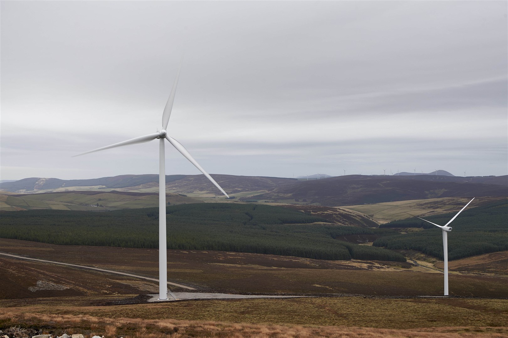 Dorenell Wind Farm, six miles south of Dufftown.