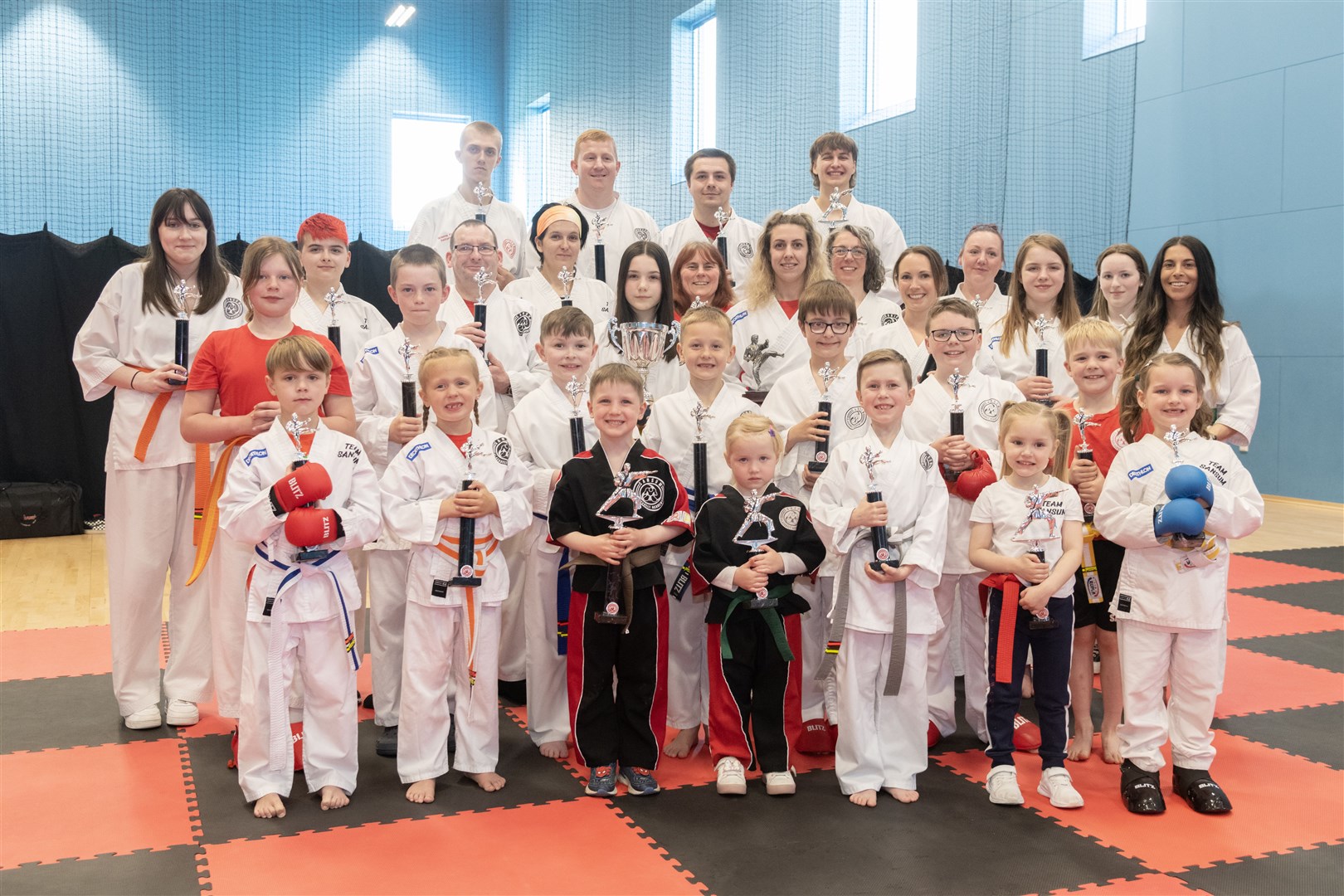 Trophy winners from Sansum's Spring Championship at Moray Sports Centre in Elgin...Picture: Beth Taylor.