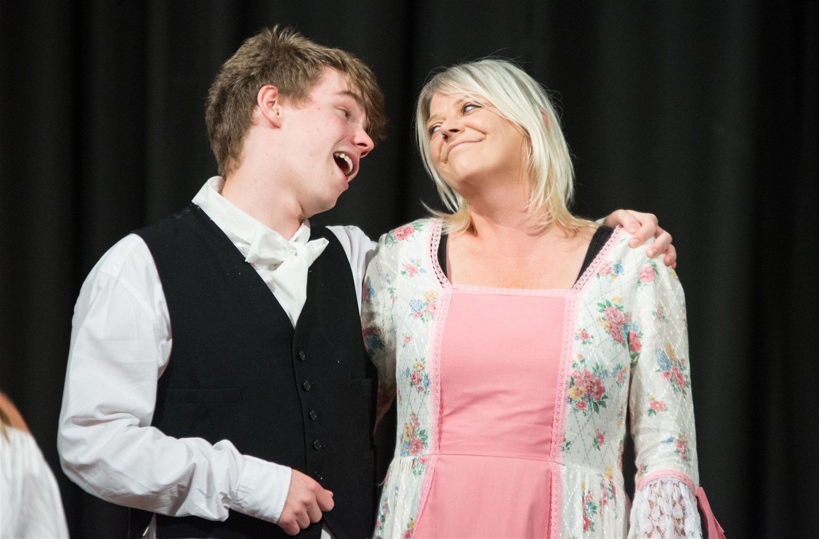 Matthew Hamilton playing Anderson with Nikki Henderson playing Marjorie...Story of the founder of Anderson's Care Home in new play...Picture: Becky Saunderson..