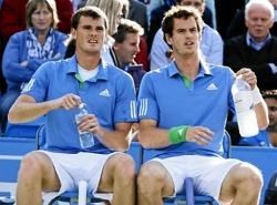 Tennis stars Jamie (left) and Andy Murray.