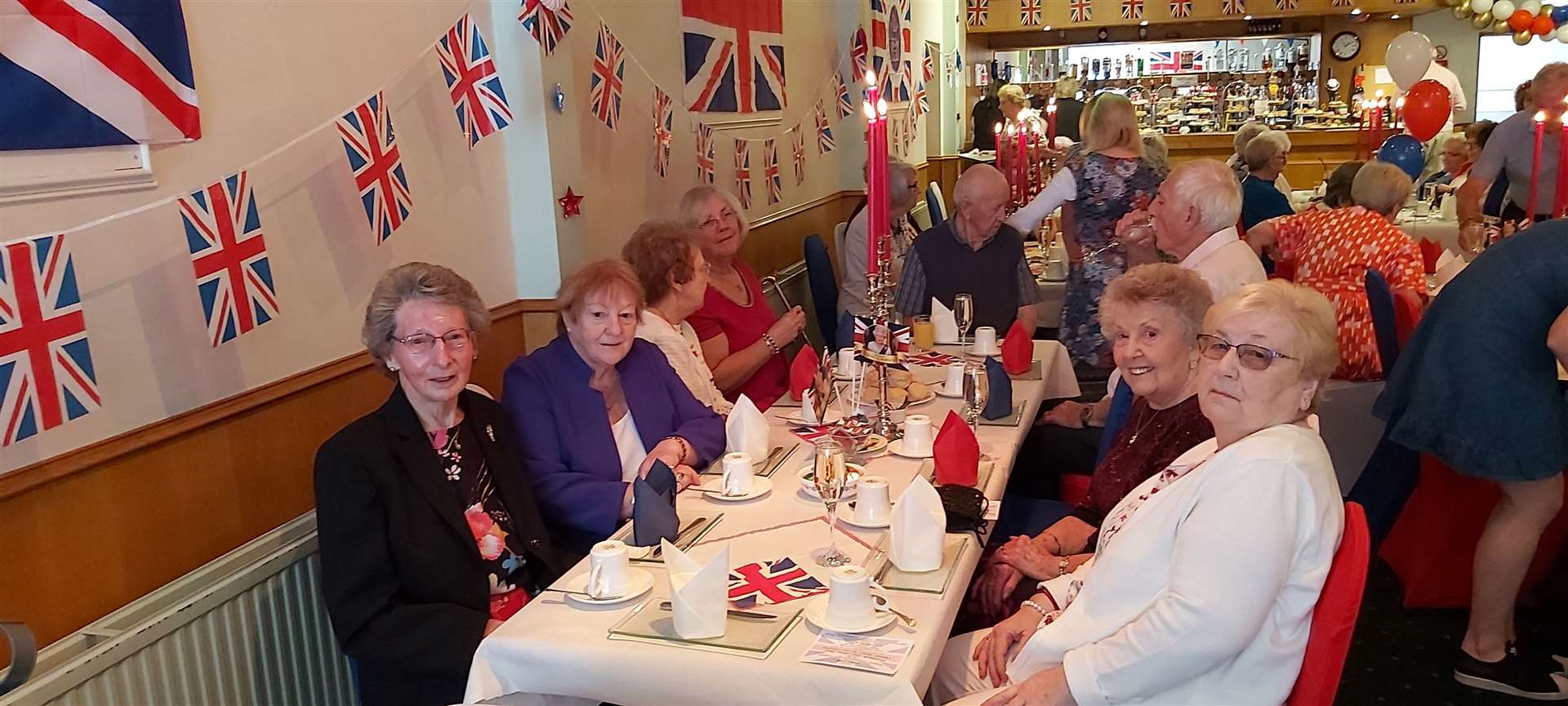 Local businesses supported the tea party organised by Cllr James Allan.