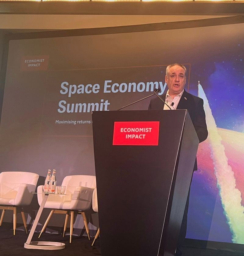 Moray MSP and Scottish Government minister Richard Lochhead during the Space Economy Summit in Los Angeles...Picture: Facebook/Scottish Government