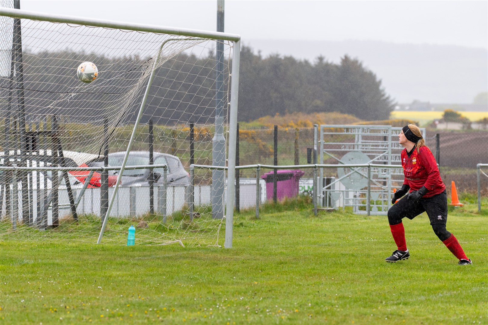 McAuslan finds the net for Buckie. Picture: Beth Taylor