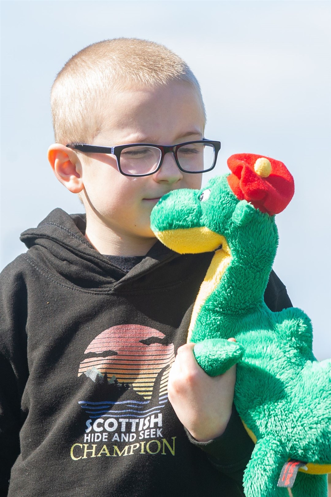 Marcus is Nessie's No.1 fan. Picture: Daniel Forsyth