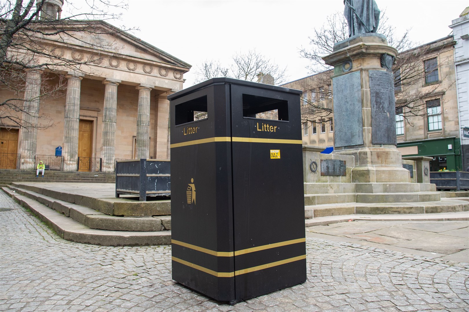 One of the bins which will be given an artistic makeover. Picture: Daniel Forsyth