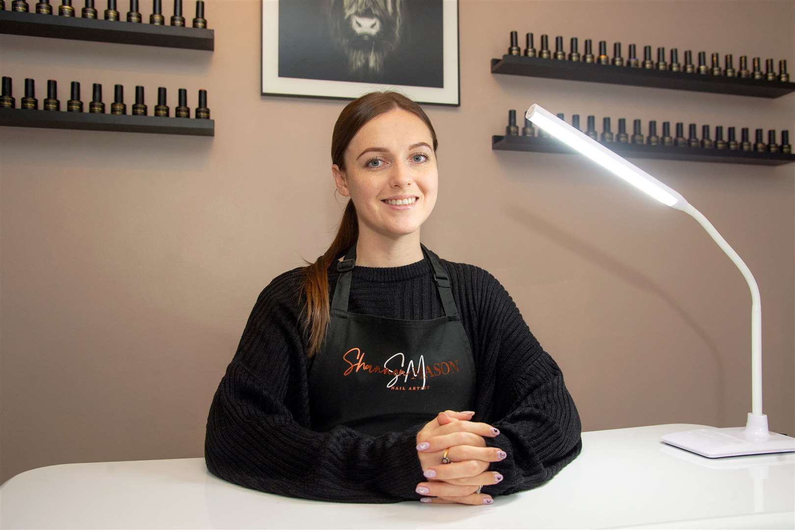 Forres-based nail artist Shannon Mason is up for an accolate in the North Scotland Hair and Beauty awards...Picture: Daniel Forsyth..