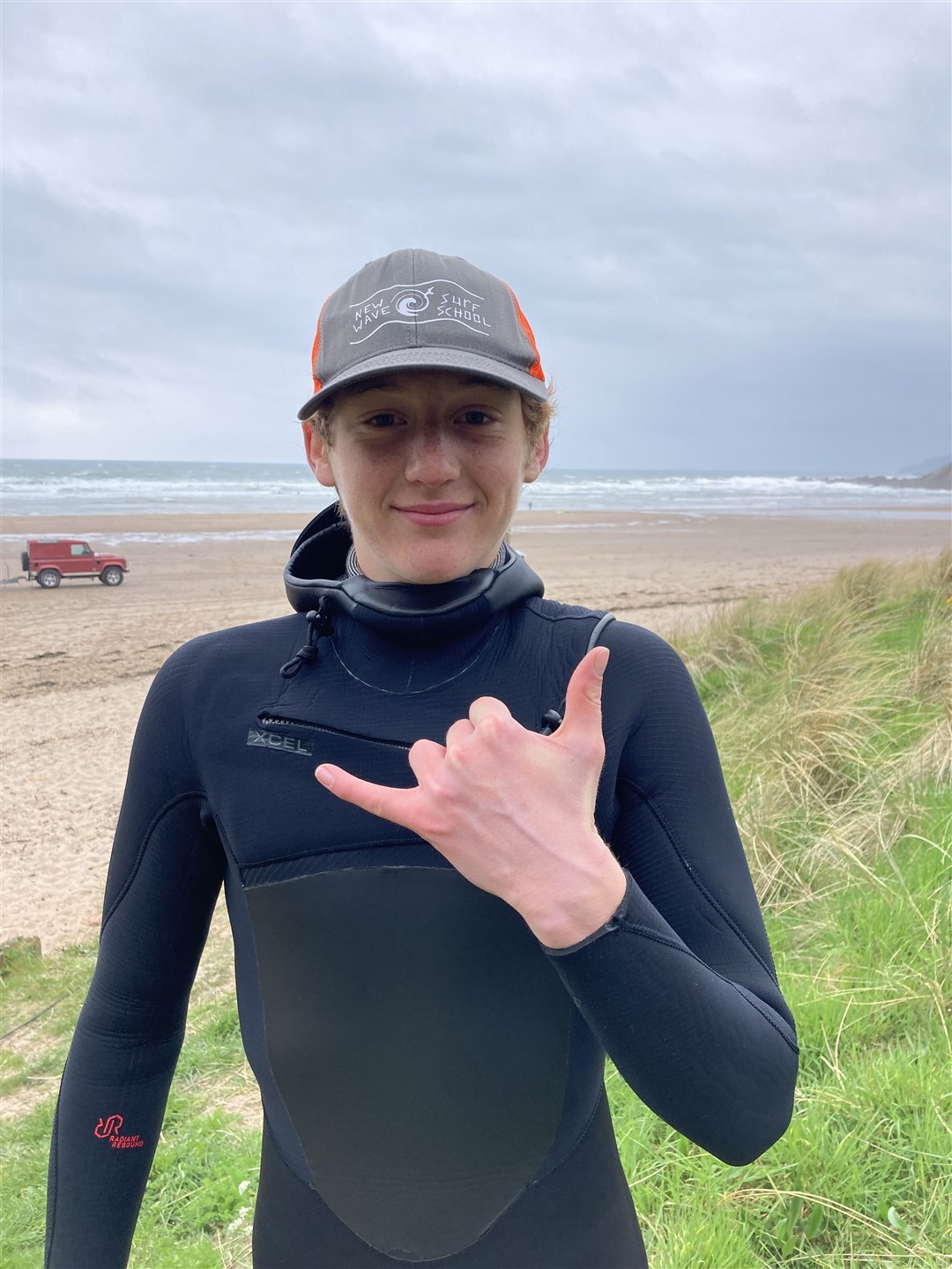 Lossiemouth surfer Fraser Brown (15) is heading to Rio de Janeiro in Brazil for the World Junior Surfing Championships. Picture: Mal Anderson