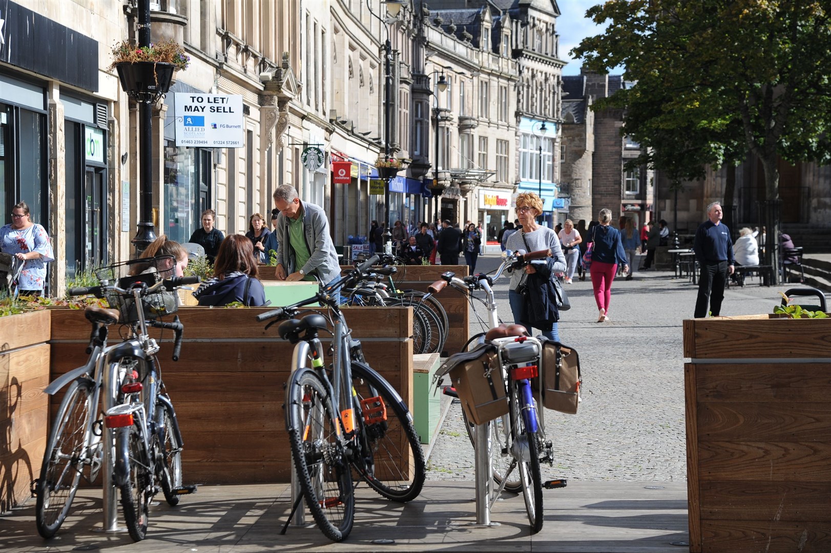 City-centre businesses are taking action to become Zero Waste Elgin. Picture: Eric Cormack.