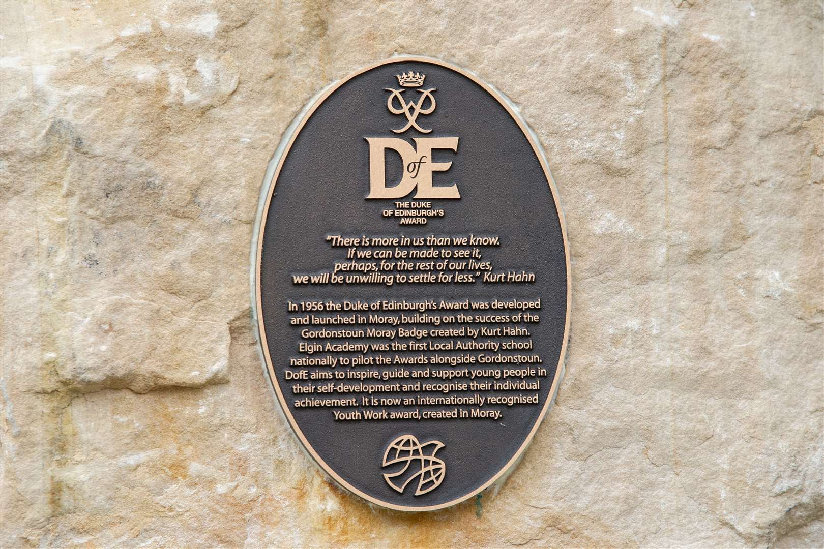A plaque is unveiled at Moray Council's HQ in Elgin, to help tell the story of the Duke of Edinburgh Awards and its Moray roots...Picture: Daniel Forsyth..