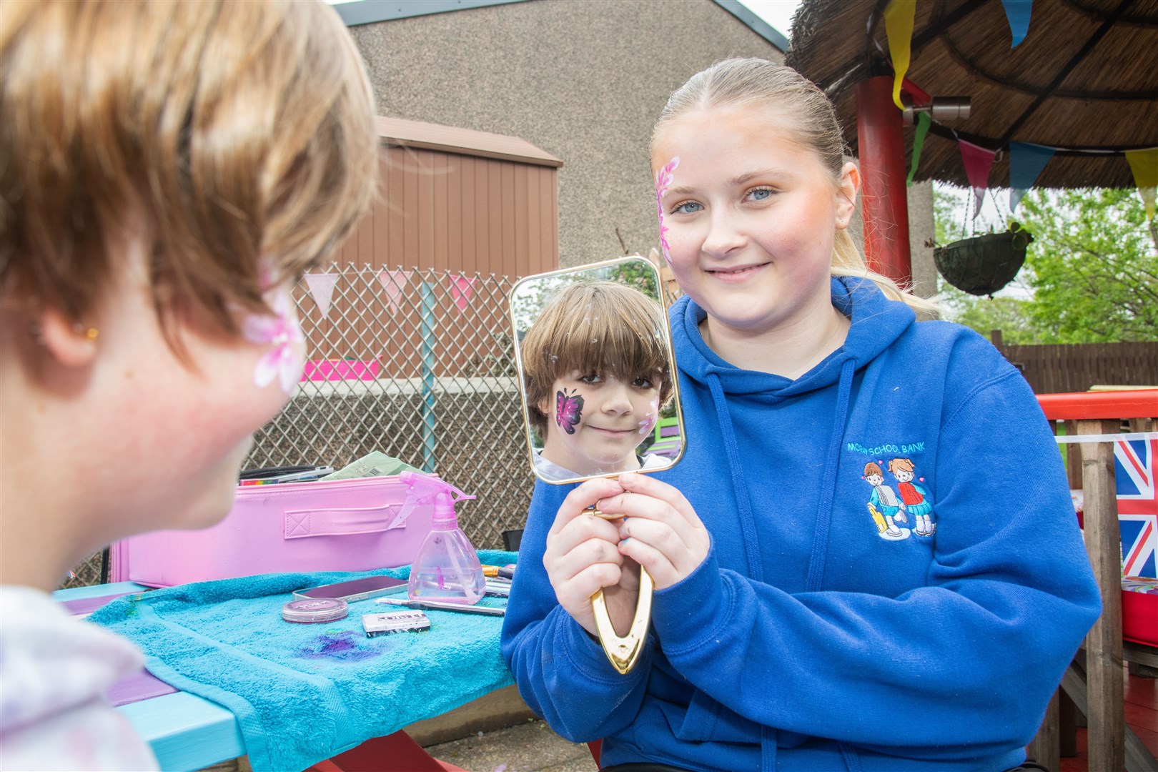 Children also enjoyed getting their face painted. Picture: Daniel Forsyth
