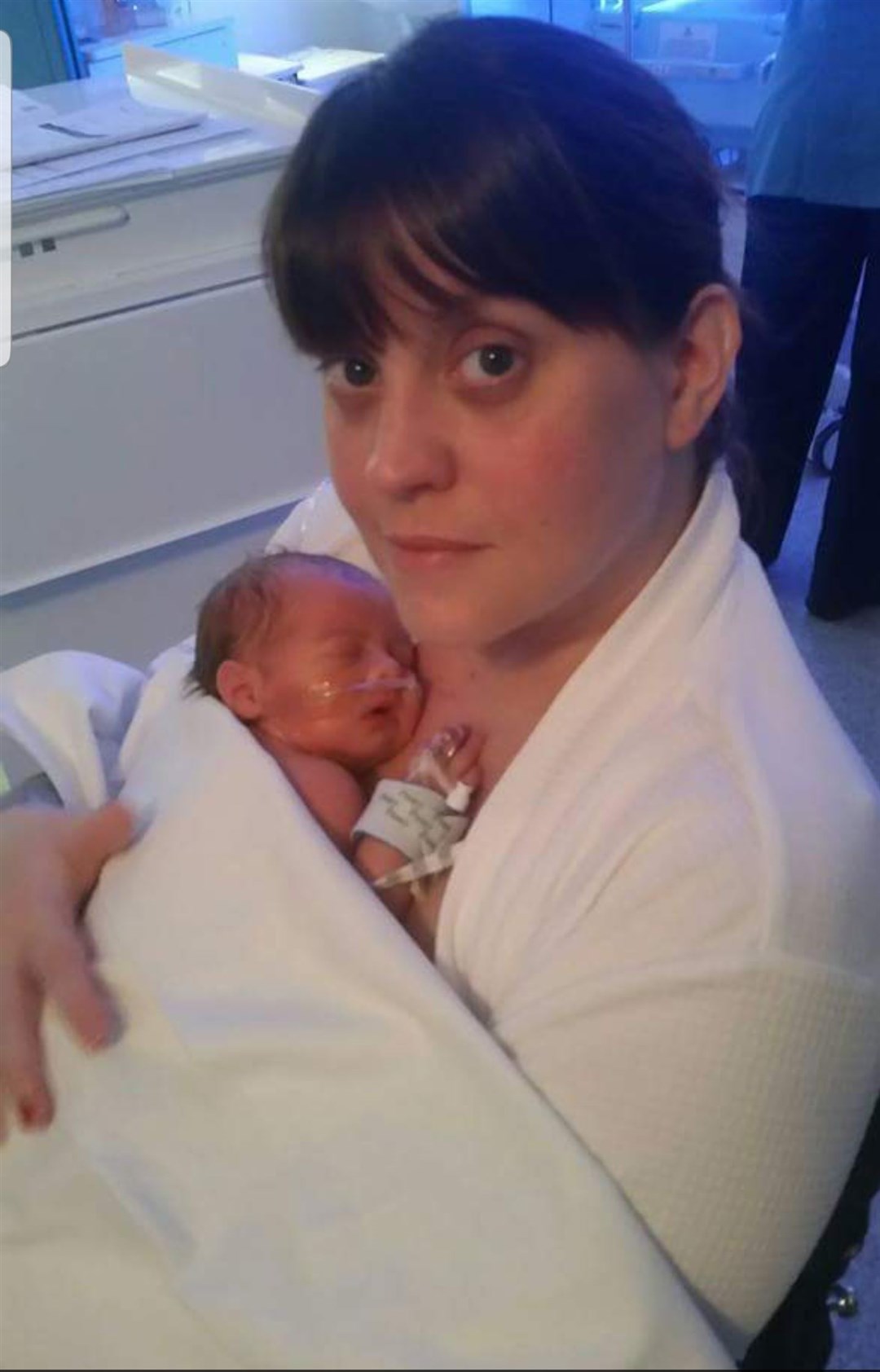 Kate Edwards with baby Lucas.
