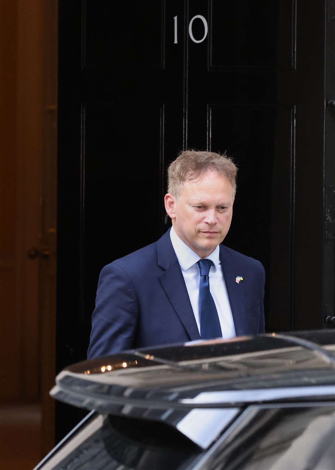 Transport Secretary Grant Shapps leaves 10 Downing Street after talks with Boris Johnson (Suzan Moore/PA)