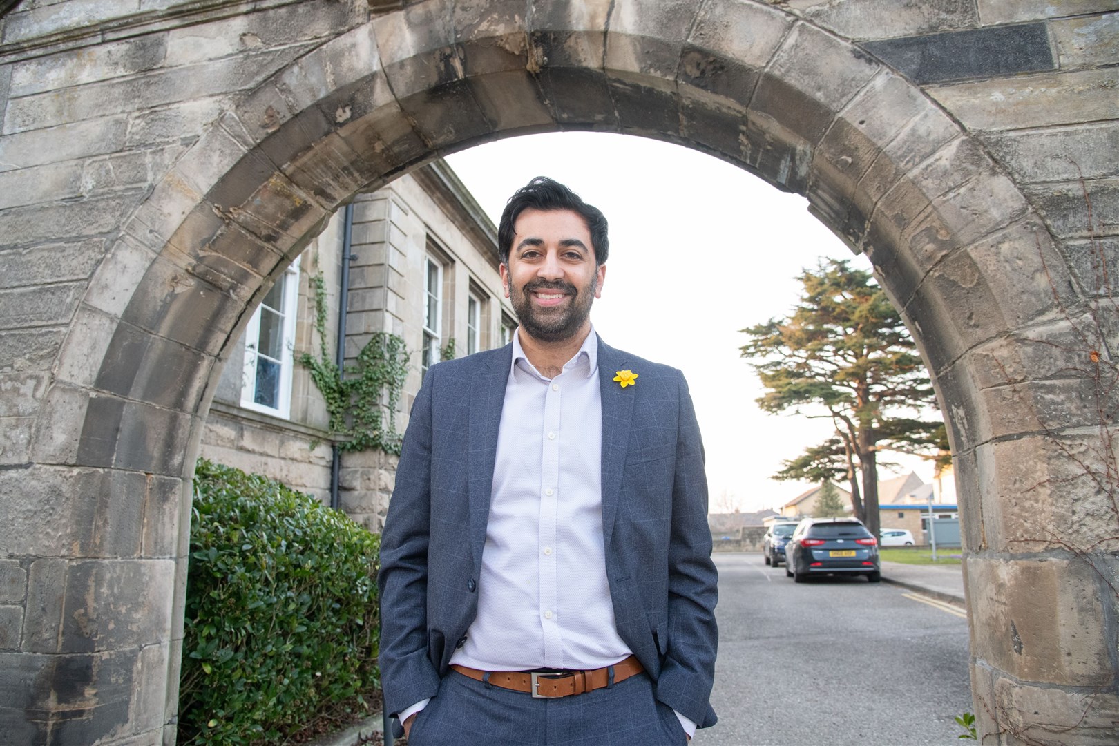 Humza Yousaf, Scottish Health Secretary, visits the Alexander Graham Bell Centre at Moray College UHI following a visit to Dr Gray's Hospital...Picture: Daniel Forsyth..