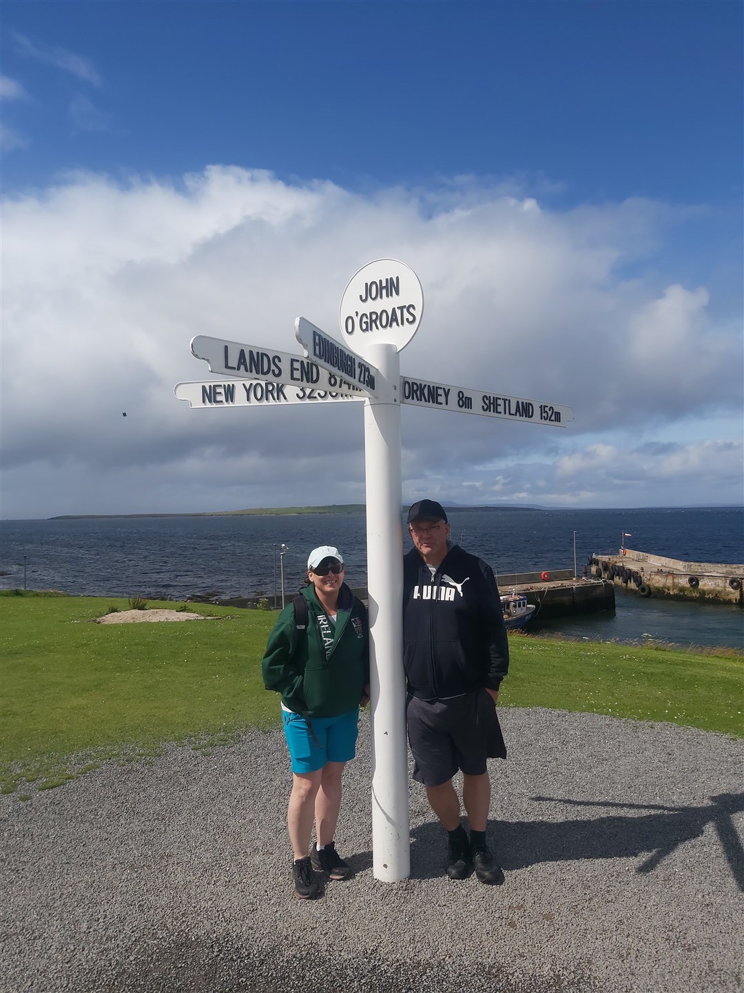 It had to be done. The traditional picture at John O'Groats.