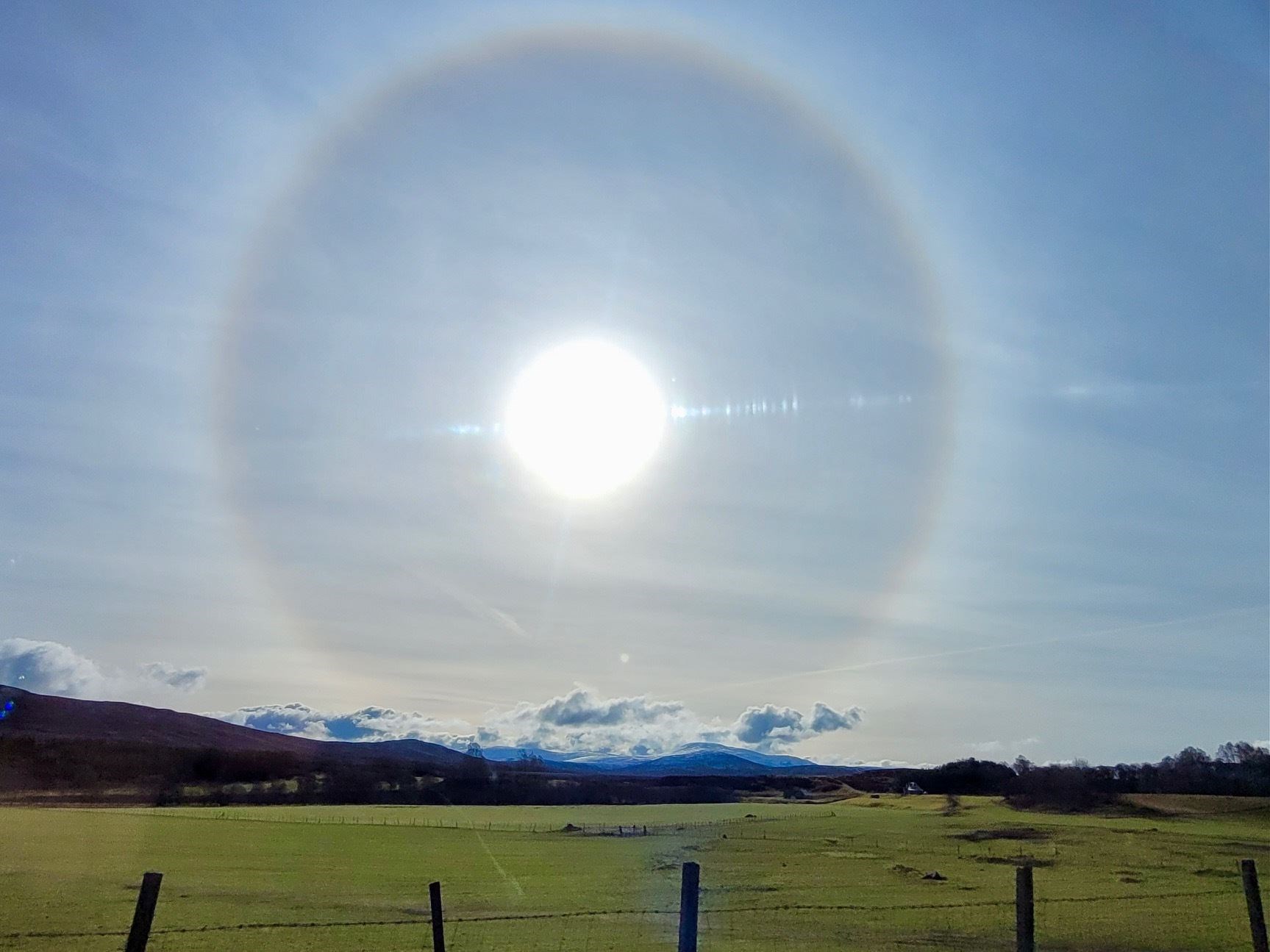 Northern Scot reader Hazel Thomson took pictures of the phenomenon over the weekend.