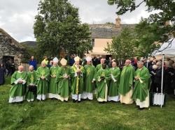 Catholic clergy gathered at the secret seminary of Scalan