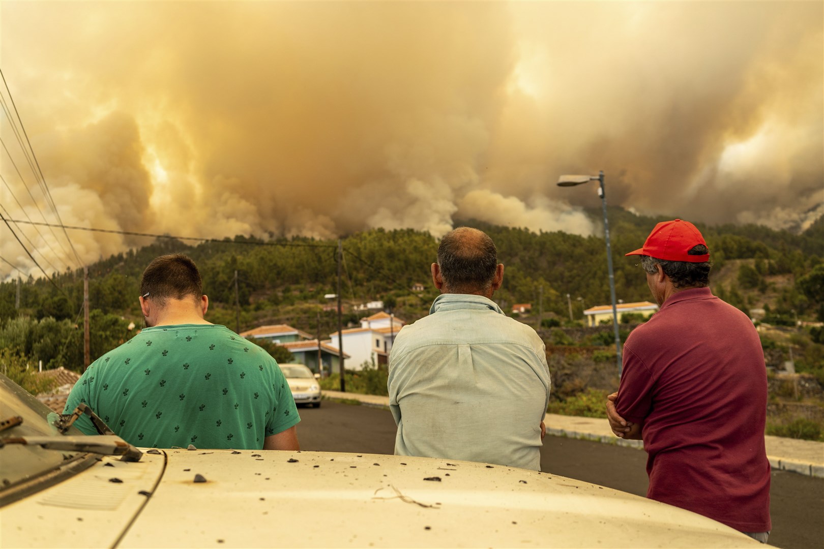 Forest fires have raged on the Canary Island of La Palma (Europa Press via AP)