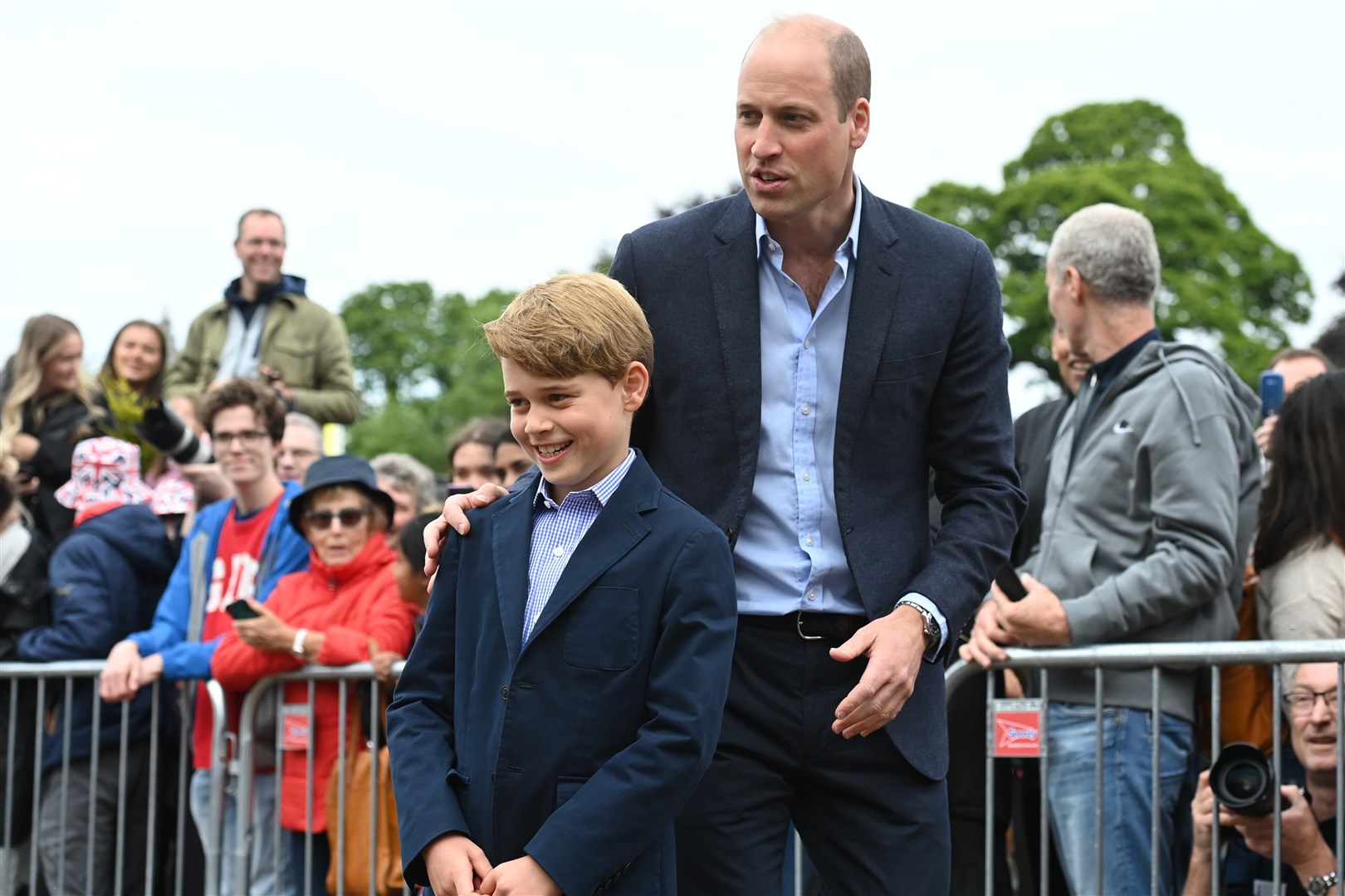 The Duke of Cambridge and Prince George (Ashley Crowden/PA)