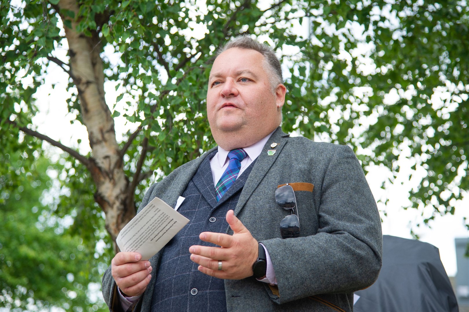 Graham Leadbitter, the leader of Moray Council.