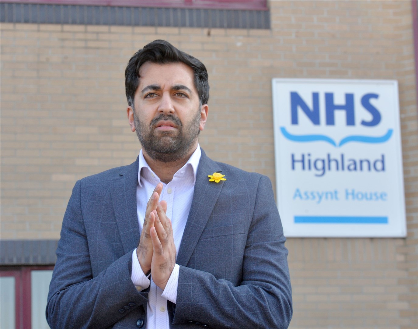 Health Secretary Humza Yousaf on visit to NHS Highland .Picture Gary Anthony