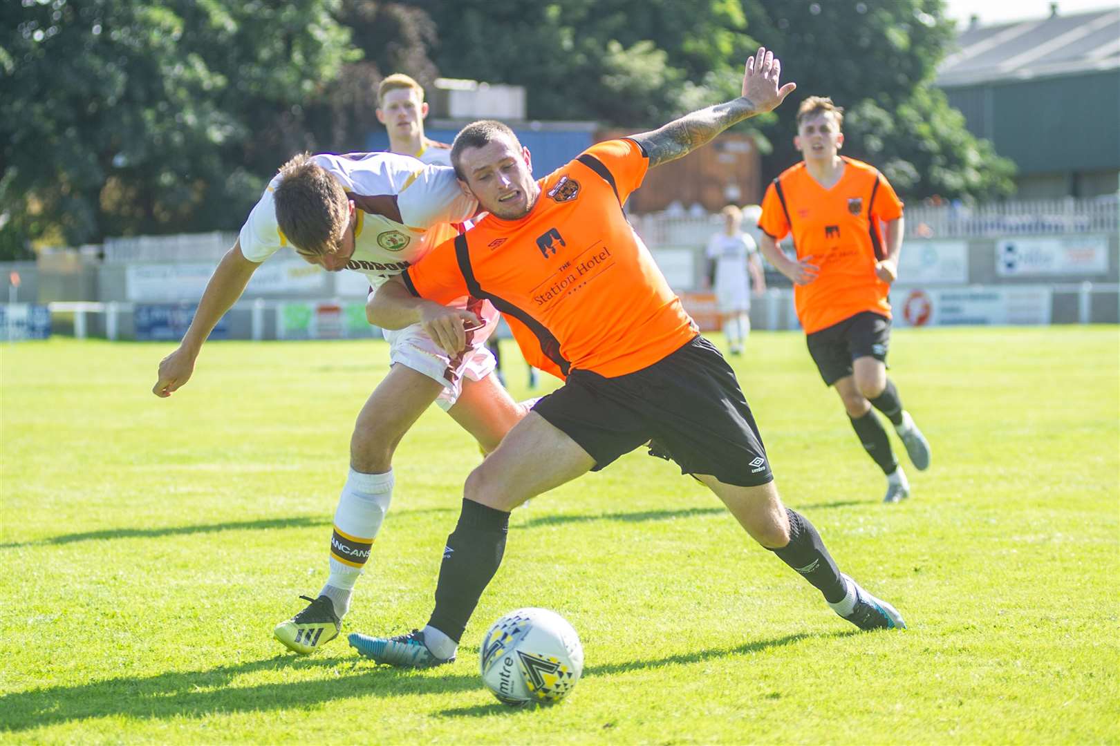 Ali Sutherland is enjoying life in a tangerine shirt and producing good form for Rothes.