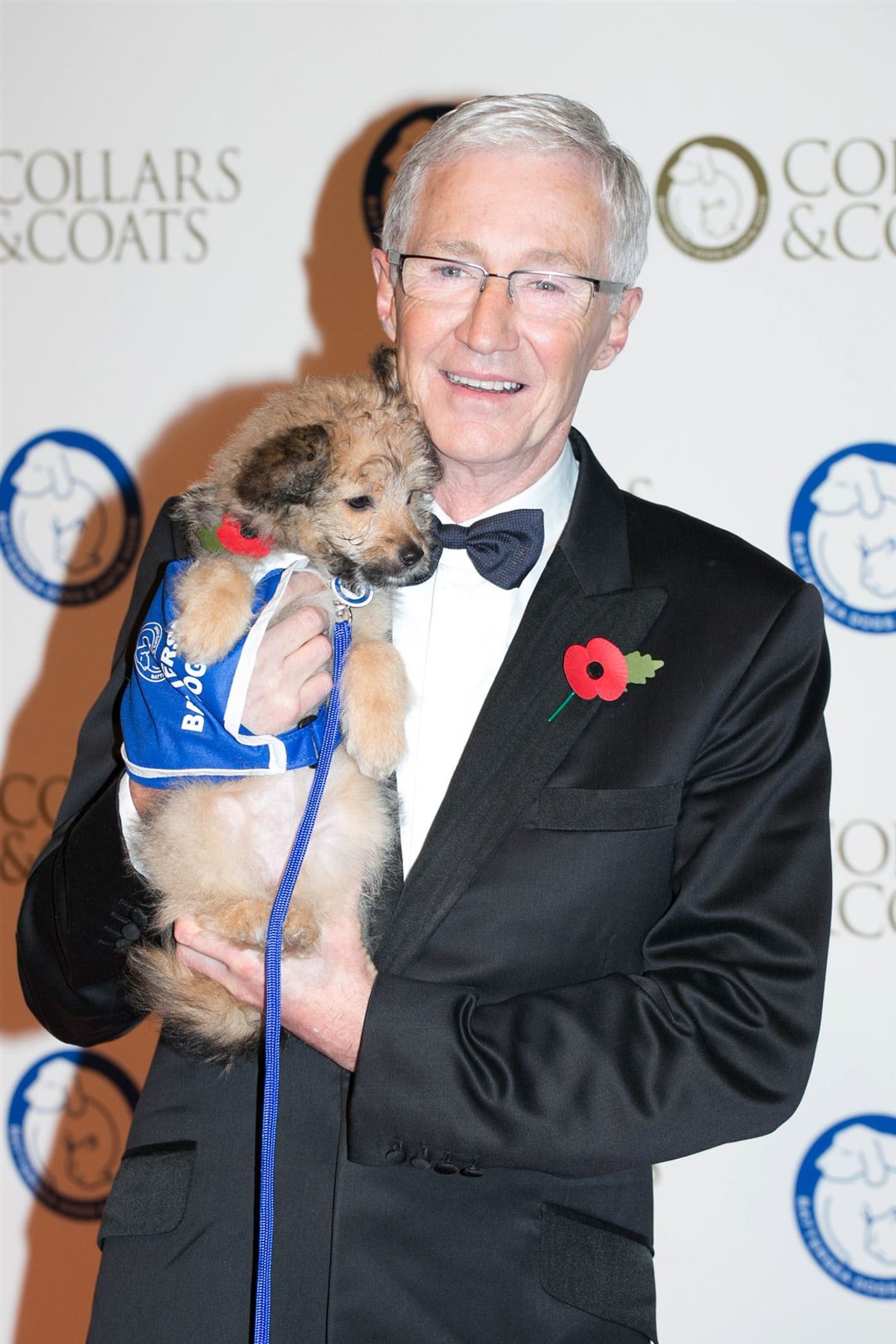 Paul O’Grady arrives at the Battersea Dogs’ Collars and Coats Gala fundraising ball at the Battersea Evolution Marquee in London (Daniel Leal-Olivas/PA)