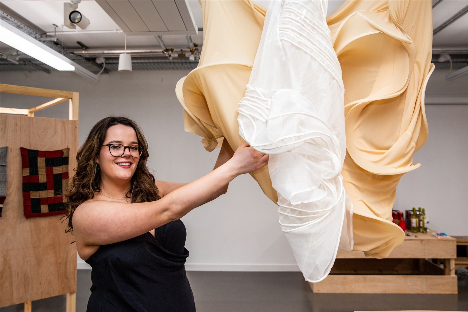 Gray's alumni Beth Davidson with her textile collection Outer Shell.