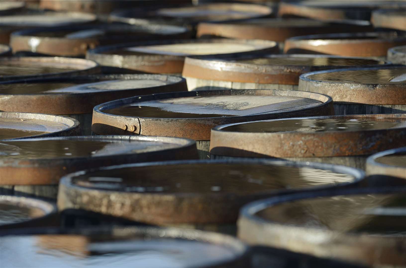 Whisky casks. Picture: Gary Anthony.