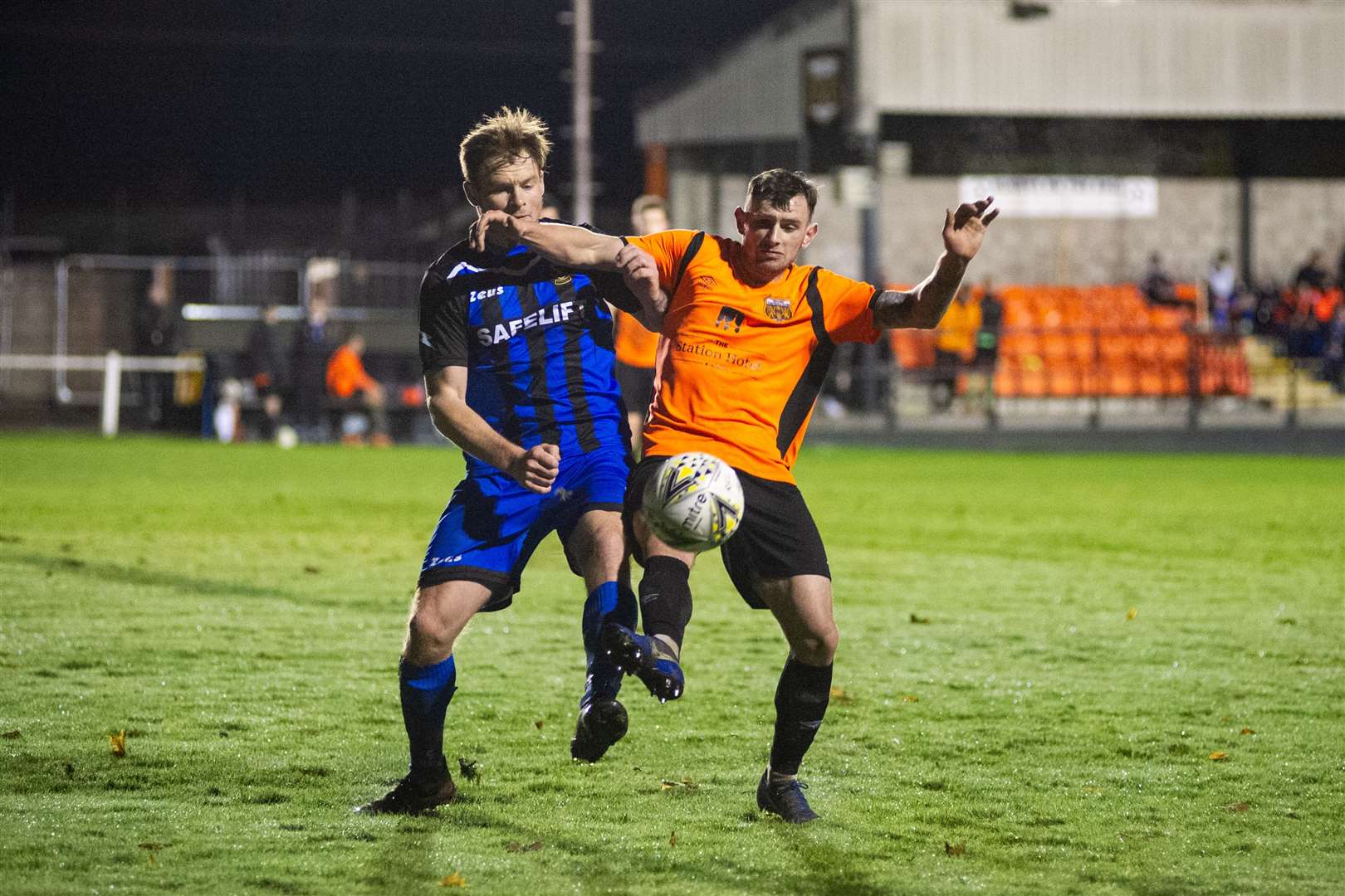 Huntly’s Highland League season got under way in November, but manager Allan Hale doubts it will now reach a conclusion. Photo: Daniel Forsyth.