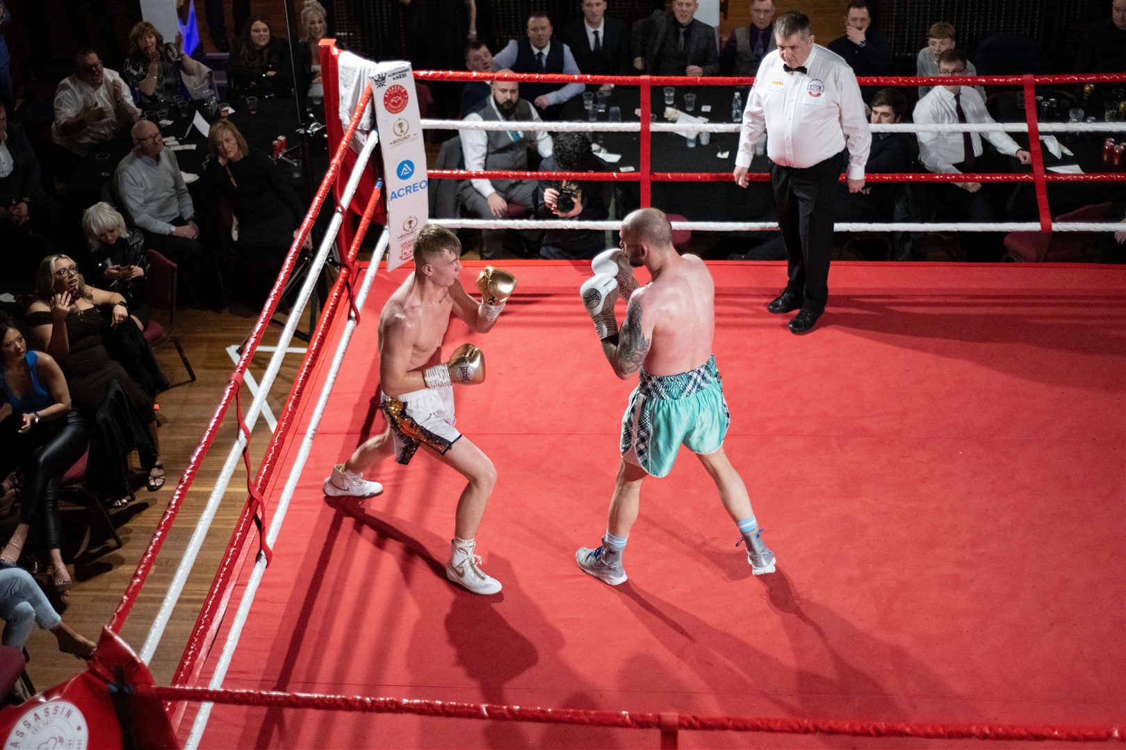 A noisy Elgin Town Hall crowd enjoyed Saturday's fight. Picture: Daniel Forsyth..