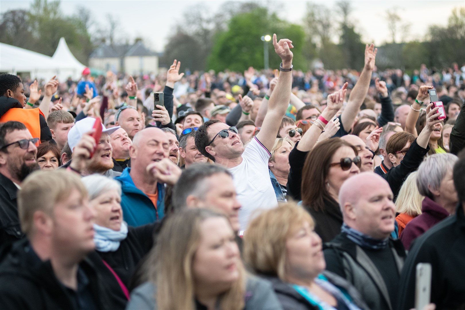 Crowds...The first MacMoray Festival held at Cooper Park, Elgin on Saturday 16th April 2022...Picture: Daniel Forsyth..