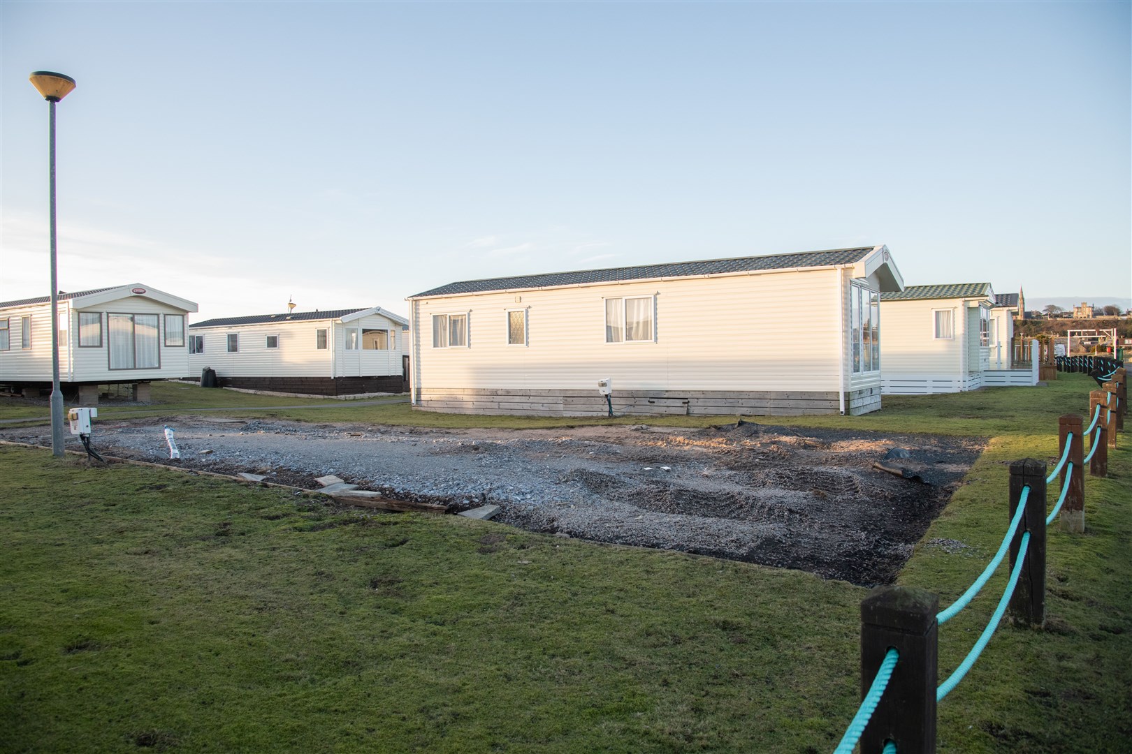 Owners complained the Lossiemouth Holiday Park was a 'bomb site'. Picture: Daniel Forsyth