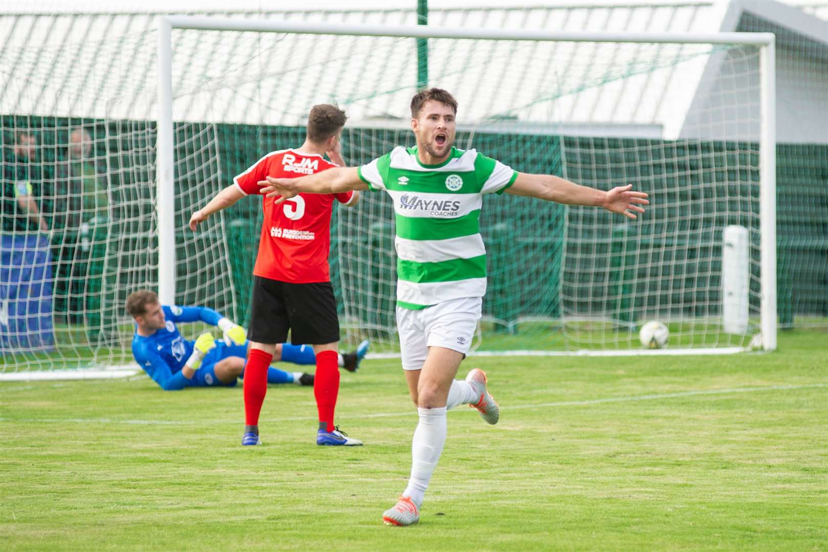 Two more Buckie Thistle goals for Sam Urquhart. Picture: Daniel Forsyth..