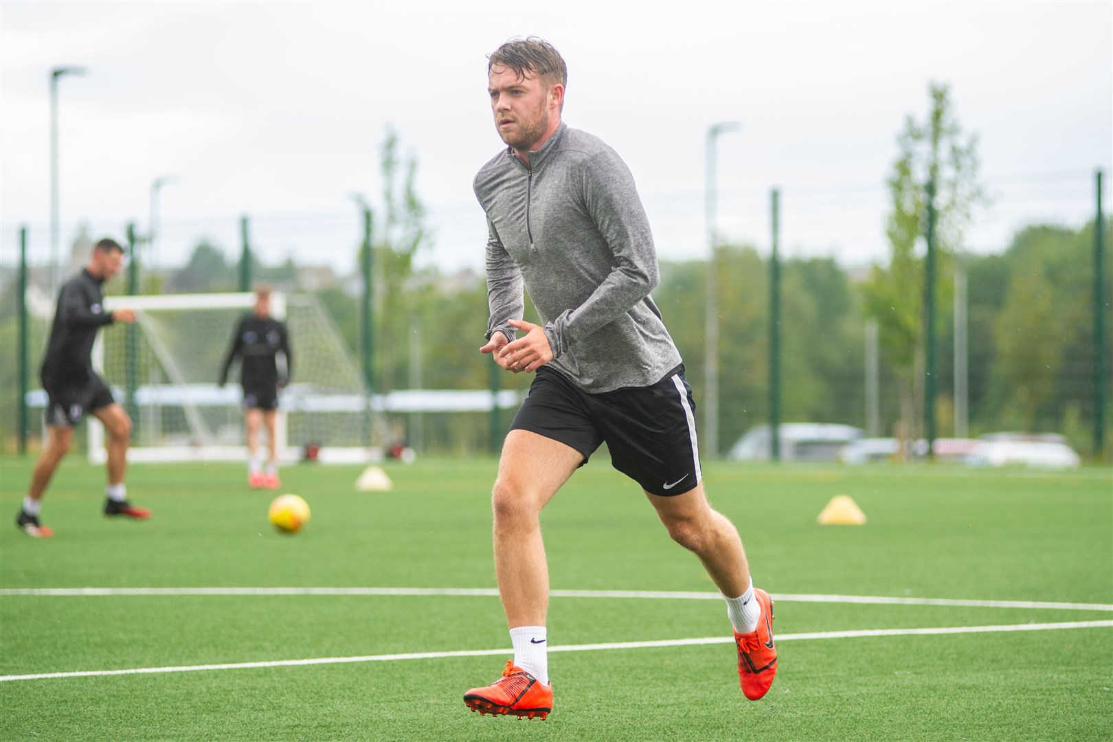 Josh Peters in training with Elgin City. Picture: Daniel Forsyth..