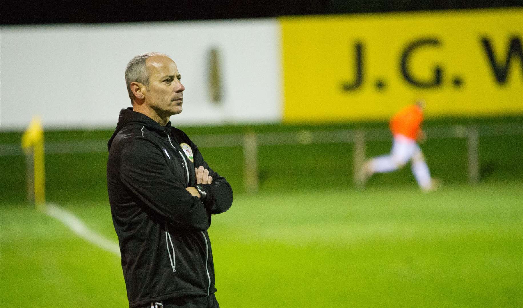 A tough start for Forres Mechanics manager Gordon Connelly. .Picture: Becky Saunderson..