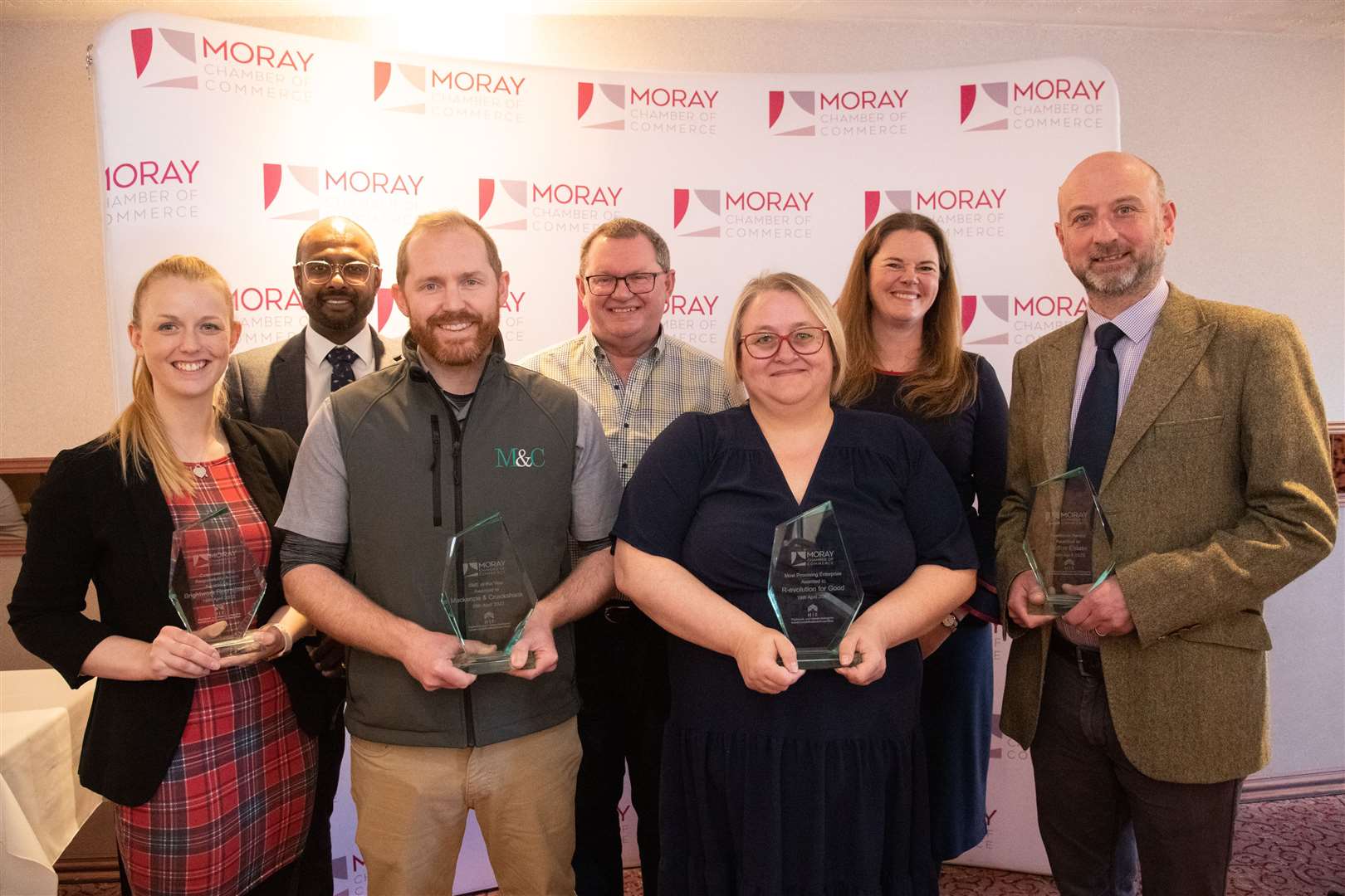 Award Winners... Moray Chamber of Commerce Awards Luncheon at the Laichmoray Hotel, Elgin.  Tuesday, April 19, 2022...Photo: Daniel Forsyth..