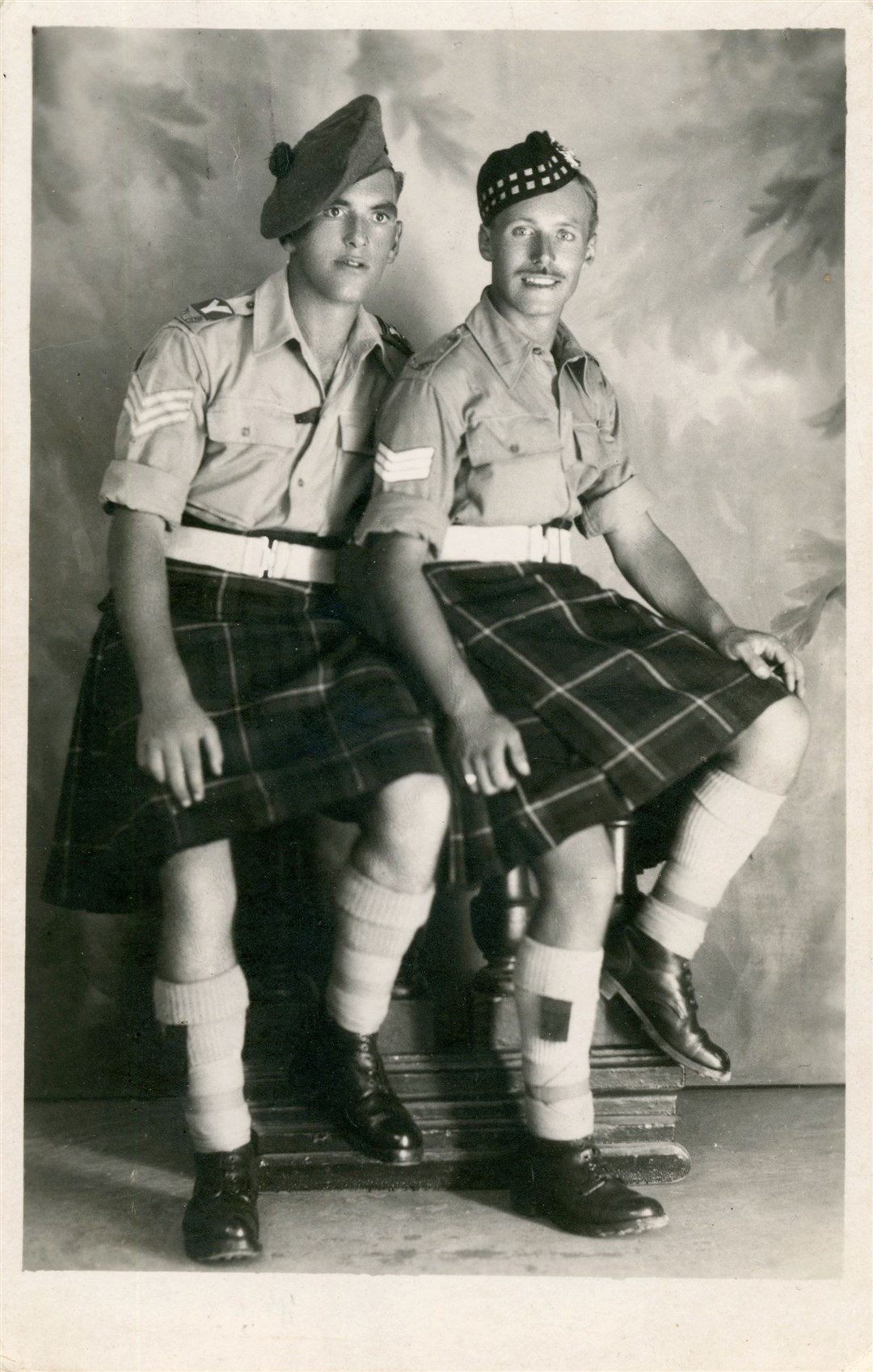 On the left is Jock Young, who lived in the Seafield Primary School area of Elgin.