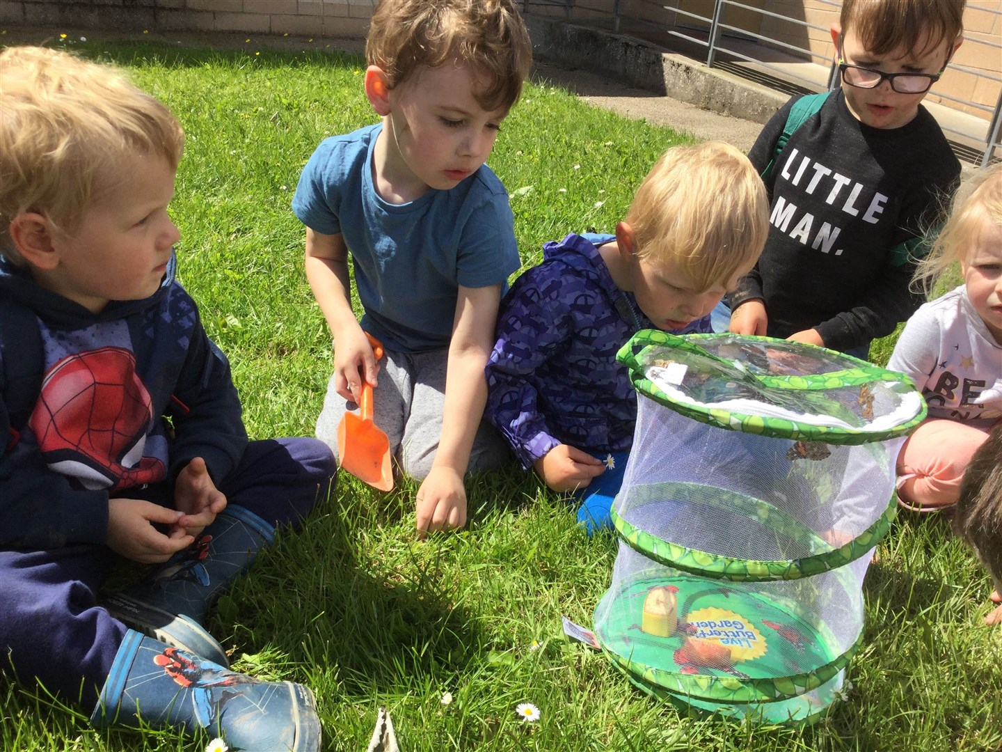 Outdoor play at Lhanbryde nursery.