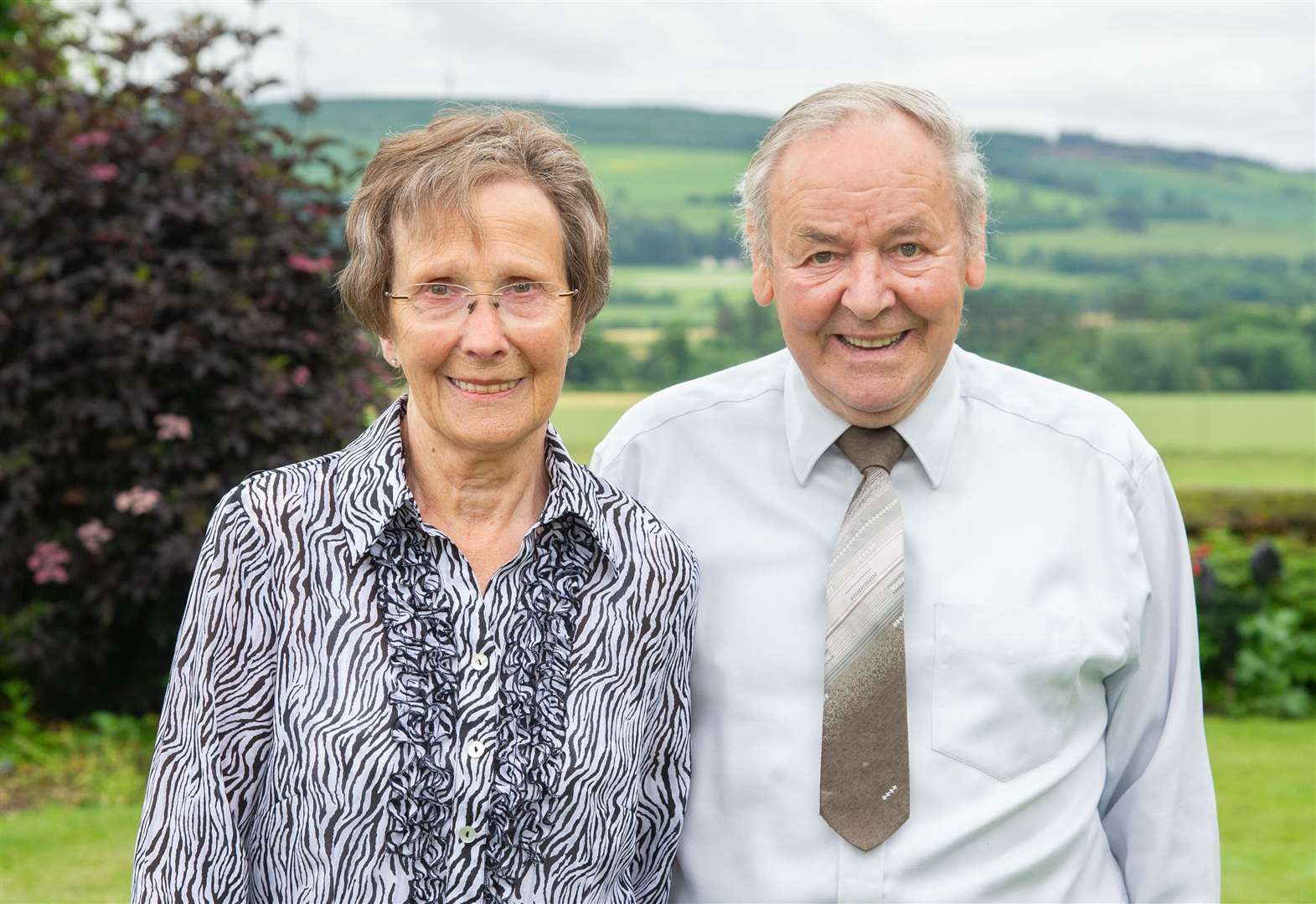 Margaret and George Rhynas - of Shalloch Farm, Mulben - celebrate their 60th wedding anniversary...Picture: Daniel Forsyth..