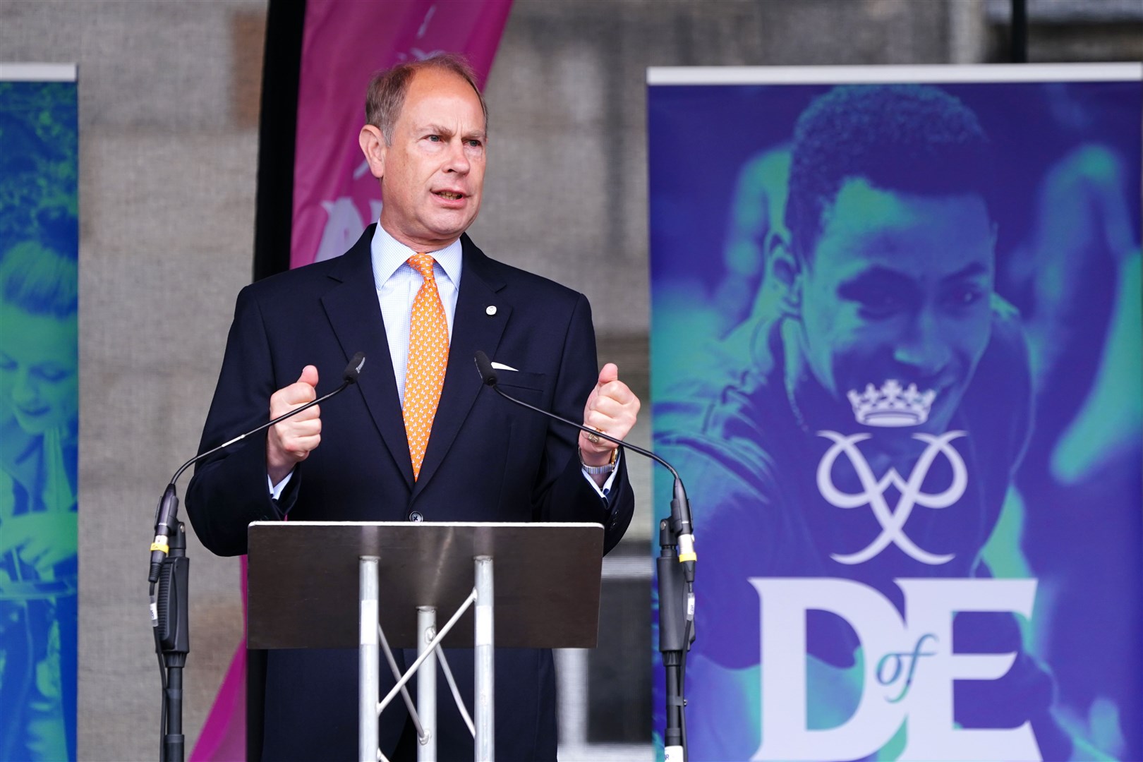 The Earl of Wessex speaks at the Gold Award Celebration at the Palace of Holyroodhouse (Jane Barlow/PA)
