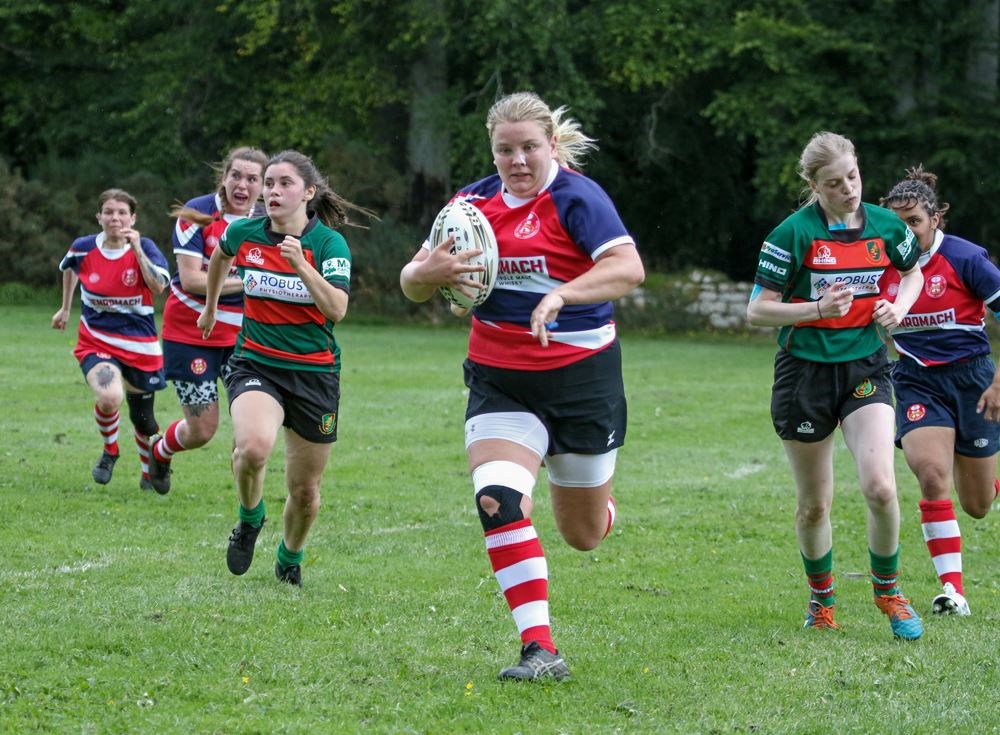Moray Rugby Women played their first league fixture at the weekend. Picture: John MacGregor