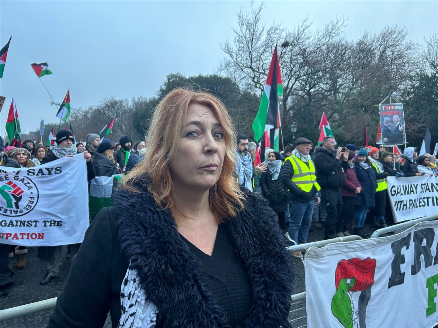 Ireland-Palestine Solidarity Campaign chairwoman Zoe Lawlor (Cillian Sherlock/PA)