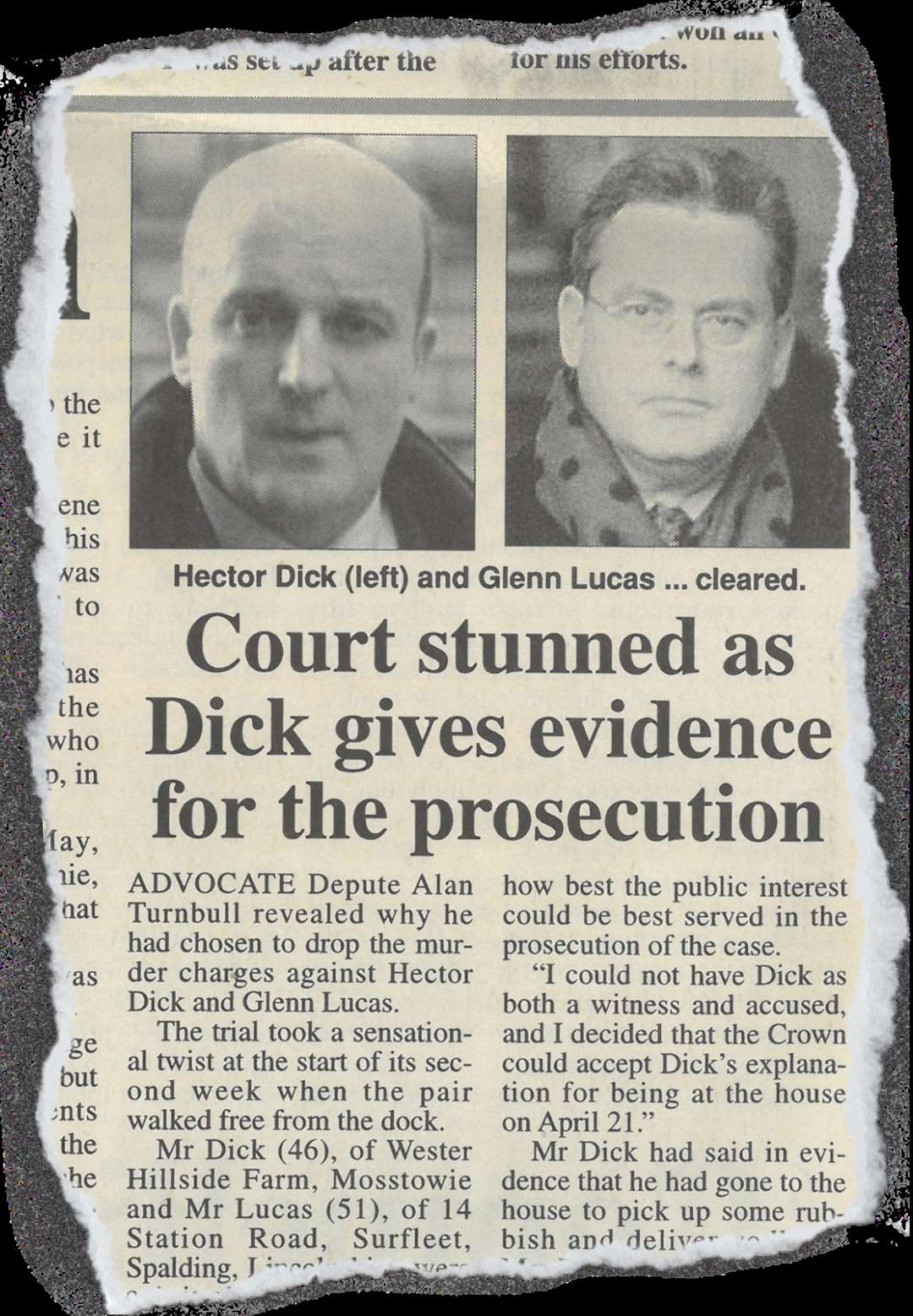 This story appeared in the Northern Scot, January 31, 2003...Picture: Northern Scot