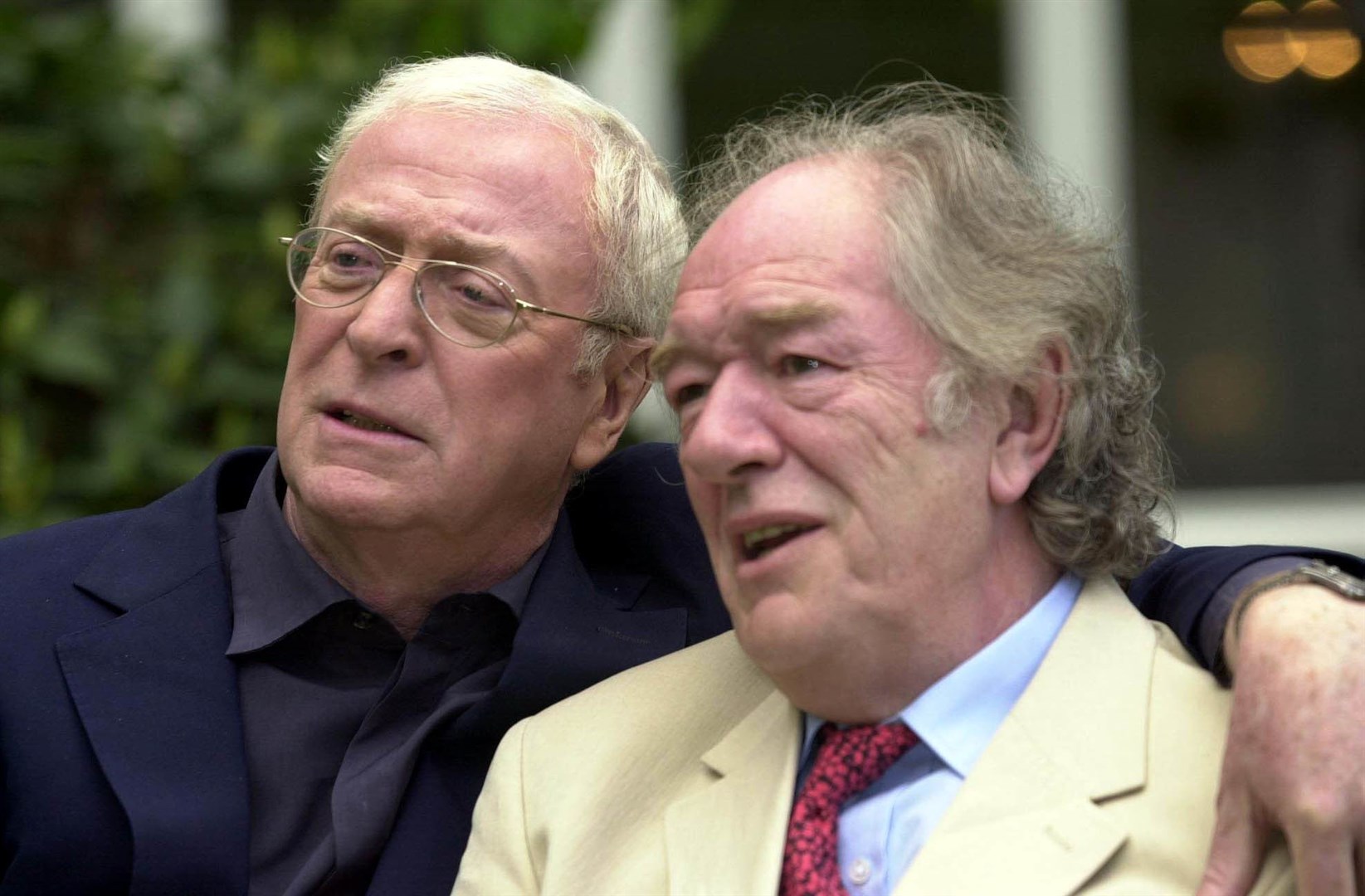 Sir Michael Caine and Sir Michael Gambon during a photocall at the Four Seasons Hotel in Dublin, Ireland, to promote film The Actors (Haydn West/PA)
