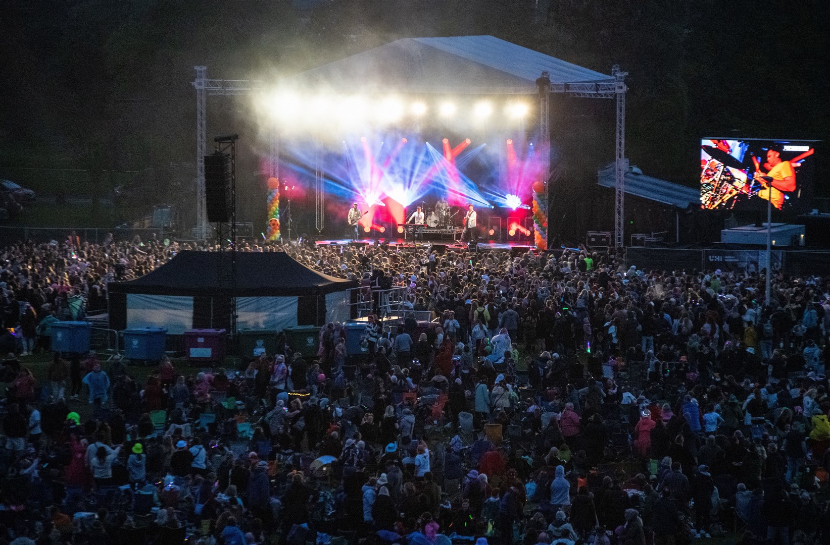 A big crowd gathered at Cooper Park for MacMoray Music Festival 2024. Picture: Daniel Forsyth.
