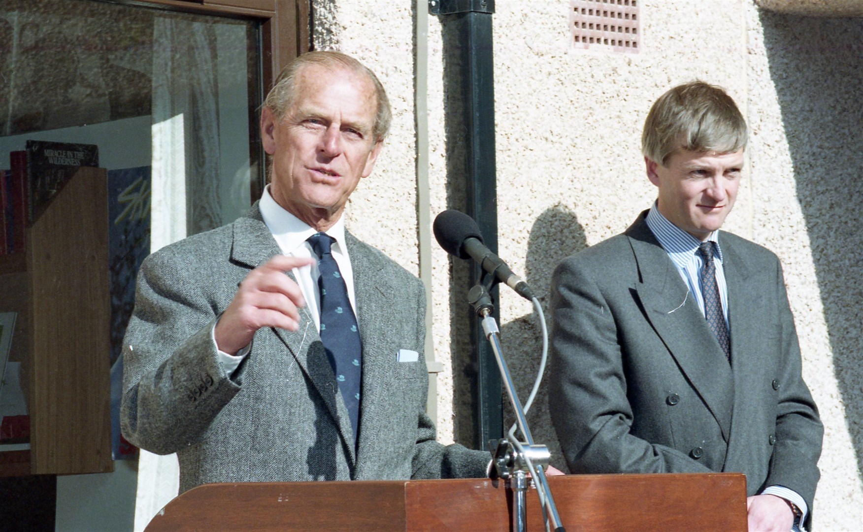 The Duke of Edinburgh at Gordonstoun in 1981. Picture: The Northern Scot archive